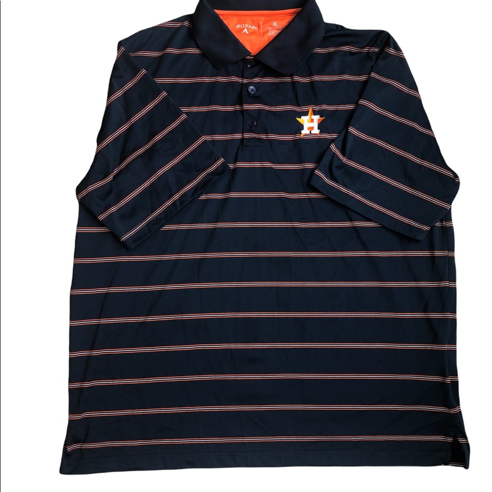 Antigua Mens Size XL Houston Astros Light Weight Polo